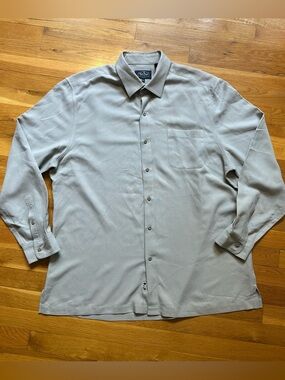 Nat Nast‎ Men’s Long Sleeve Button-Up Shirt in Light Gray